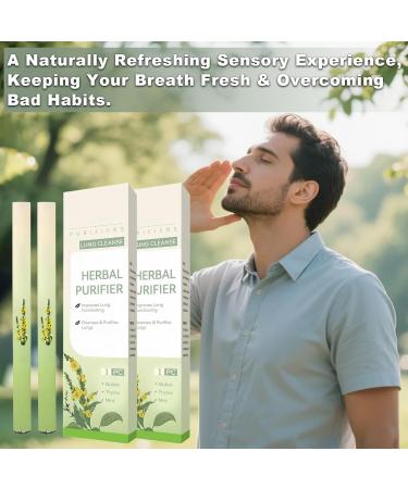 2 PCS Herbal Diffuser Pen Portable Mullein Diffuser Pen with Mint and Thyme for Lung Cleasing Refreshing Oral Comfort Pure Breath Plant Essence Quit Smoking Aid Up to 600 Uses Green - Buy Online on GoSupps.com