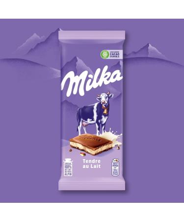 MILKA - 8 x Milka Milk Chocolate and Heart Milk Fondant Tablets 100g - Soft Chocolate Milk from the Alpine Country - Set of Milk Chocolate Tablets and Heart Milk Fondant - Pack of 8 x 100g - Buy Online on GoSupps.com