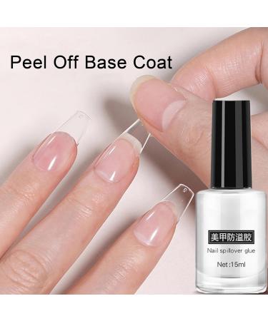 Peelable Gel Base Coat Peelable Base Gel - Squeeze Nail Glue | 15ml Peelable Base Gel Easy-Remove Peelable Gel for Squeeze Nail Polish - Buy Online on GoSupps.com