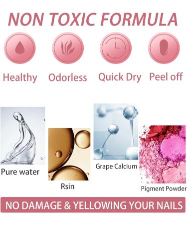 Grey Nail Varnish Peel off Nail Polish Quick Dry Nail Polish Water Based No Odor & Non Toxic Nail Paint No Need Cure Nail Lacquer DIY Nail Art Manicure No Need Baking B114 - Buy Online on GoSupps.com