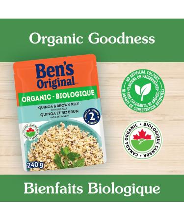 BEN'S ORIGINAL Organic Quinoa & Brown Rice With Sea Salt Organic Food 240g Pouch - Buy Online on GoSupps.com