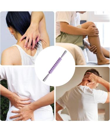 Nudge Massagestab | Premium Muscle Roller for Relaxation | Comfortable Manual Massage Device for Back Thigh Neck | Ideal for Yoga Travel & Fitness - Violet - Buy Online on GoSupps.com