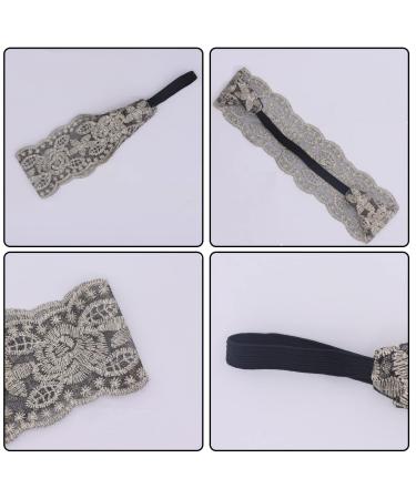 7Pcs Misgirlot Lace Headbands - Cute Stretch Hairbands for Fashionable Turban Style (Random Color) - Buy Online on GoSupps.com