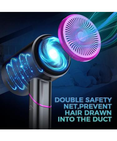 LOVEPS 1800W Ionic Hair Dryer with Diffuser - Foldable Handle, Constant Temperature Hair Care, Purple - Buy Online on GoSupps.com