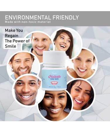 Teeth Repair Kit: Temporary False Teeth with Moldable Fitting Beads - Snap On for Instant Confidence by Vivostar - Buy Online on GoSupps.com