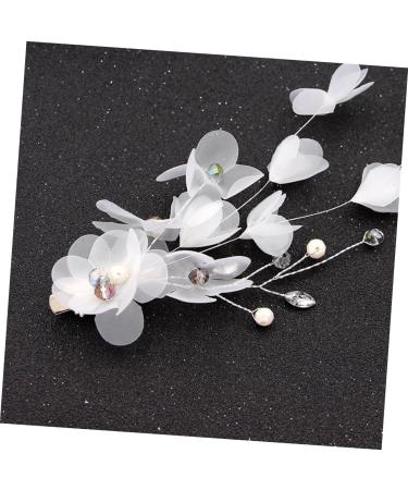 minkissy Comb hairstyles Women headpiece bridal hair comb handmade pearl hair comb DIY bridal headdress headwear rhinestone headpiece issue card girl child white Wedding - Buy Online on GoSupps.com