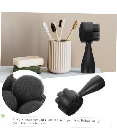 Angoily Face Brush Pore Deep Cleansing Brush Manual Facial Brush Soft Facial Scrubber Skin Care Brush Face Wash Tool Face Washing Cleaner Face Scrubber Facial Cleansing Brush - Buy Online on GoSupps.com