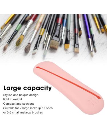 Travel Makeup Brush Holder Compact and Dustproof Silicone Makeup Brush Holder Ergonomic and Durable Large Capacity for Home (Pink) - Buy Online on GoSupps.com