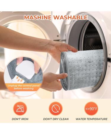 Electric Heated Foot Warmer Pad | 4 Timer & 6 Heat Settings | Detachable & Washable | for Men and Women | 13x12x9 Grey - Buy Online on GoSupps.com