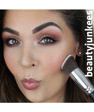 Contour Brush Bronzer & Blush Brush - Flat Angled Kabuki for Face | Dense Synthetic Bristles for Blending & Stippling - Perfect for Cream & Liquid Makeup - Buy Online on GoSupps.com