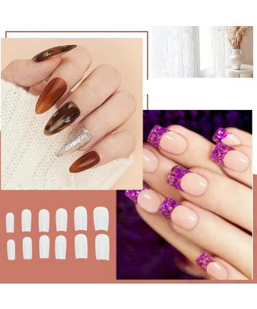 Nail Art Tips Frosted Wearing 504Pcs Halloween Halloween Double Sided Frosty Halloween Decoration Nail Tips (08#) 1 count (Pack of 1) - Buy Online on GoSupps.com