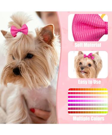 Suxgumoe Dog Hair Bows 36Pcs Mixed Colors - Cute Grooming Bows for Long Hair Dogs & Cats - Buy Online on GoSupps.com