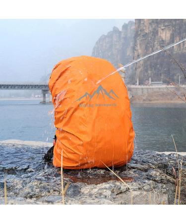 SING F LTD 35L Safe Backpack Rain Cover | Reflective Cross Buckle Straps | Waterproof Bag Cover for Outdoor Camping and Travel - Orange - Buy Online on GoSupps.com