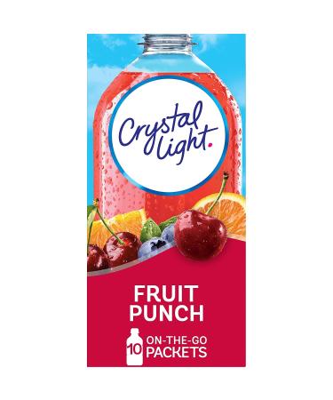 Crystal Light On The Go Fruit Punch Drink Mix, 10-Count Boxes (Pack of 6) fruit-puch 10 Count (Pack of 6)