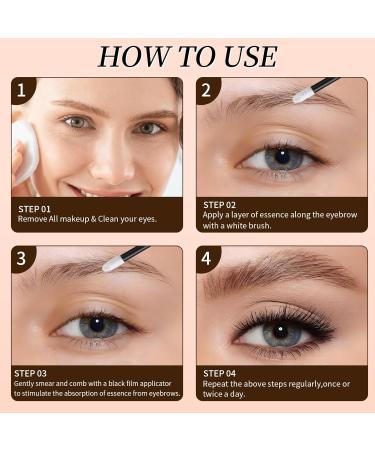 Eyebrow Growth Serum - Natural Enhancer for Fuller Thicker Brows in 4 Weeks | 4ML Plant Extracts Eyebrow & Lash Serum (Gold - Buy Online on GoSupps.com