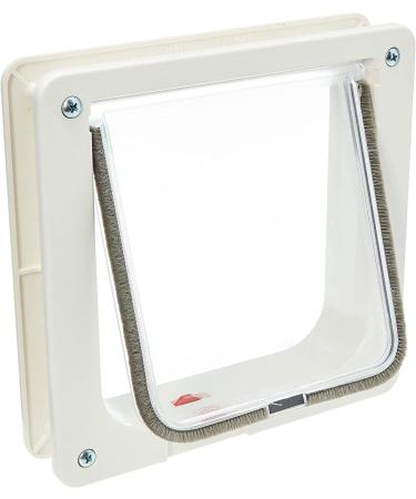 Ideal Pet Products Cat Flap Door 6.25 x 6.25 with 4 Way Lock Cream (SPF) - Best Cat Flap Door for Your Feline Friend - Buy Online on GoSupps.com