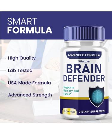 (3 Pack) Brain Defender Supplement Brain Defend Pills for Focus and Memory Support BrainDefender Advanced Nootropic Capsules Daily Clarity Cognitive Health Function Brain Defense Vitamins (180 Ct) - Buy Online on GoSupps.com