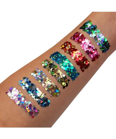 Valentines Mystic Chunky Glitter Gel by Moon Glitter - 12ml - Face & Body Cosmetic Festival Paint - Buy Online on GoSupps.com