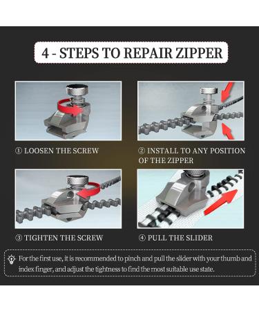 Acecamp Zipper Repair Kit - Easy DIY FixnZip Replacement Tool for Metal and Plastic Zippers - Buy Online on GoSupps.com