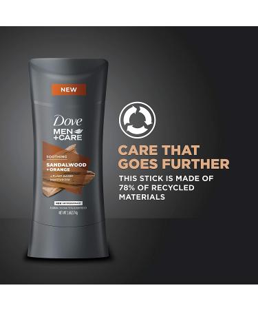 Dove Men+Care Sandalwood & Orange Antiperspirant Deodorant 2.6 oz - 4 Pack - Buy Online on GoSupps.com