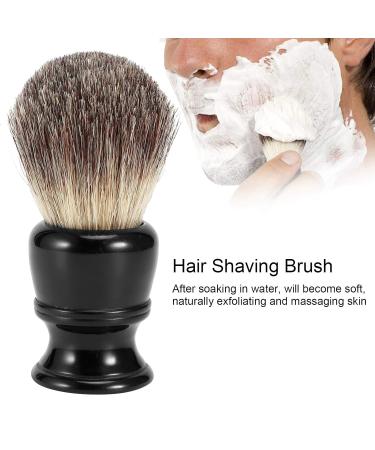 Premium Luxurious Shaving Brush - High Density Hair Black Resin Handle for a Perfect Shave - Ideal for Thick Lather - International Shipping Available - Buy Online on GoSupps.com
