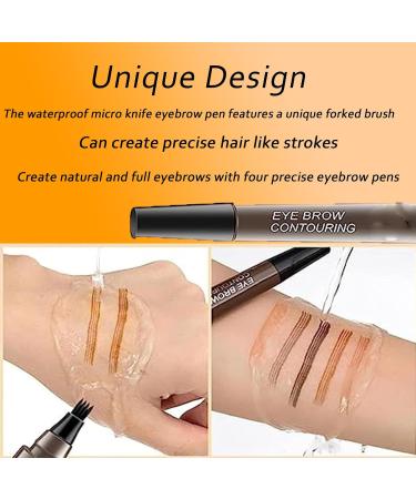 Glowly Secret Glowly Secret Waterproof Natural Eyebrow Pen Glowly Secret Brow Pencil Glowly Secret Waterproof Eyebrow Pen (Red Brown+Dark Brown) - Buy Online on GoSupps.com