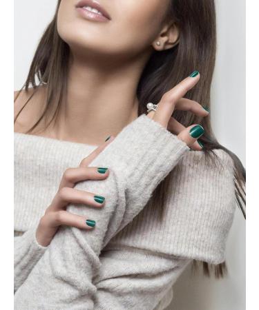 L Atelier Green Paris - Emerald Dreams - Breathable 85% Plant-Based Halal & Vegan Nail Polish Deep Rich Green. Infused with Organic Oils Made in France - 10.5ml - Buy Online on GoSupps.com