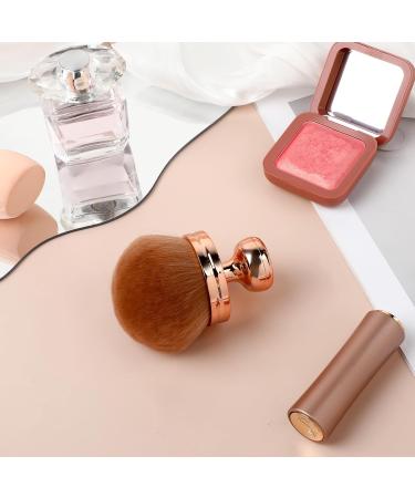 Self Tanner Brush | Extra Large Kabuki Body Makeup Brush - Rose Gold | Perfect for Face Neck & Legs - Buy Online on GoSupps.com