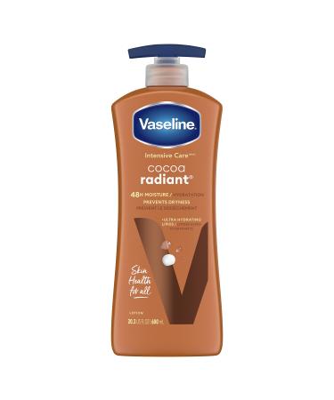 Vaseline Intensive Care Cocoa Radiant Body Lotion for dry skin with 48H moisture + ultra hydrating lipids 600 ml
