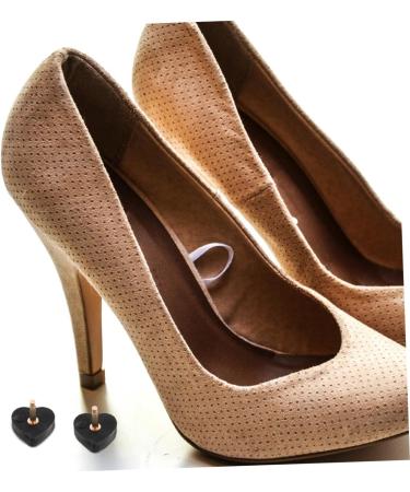 VALICLUD 5 Pairs Heart Shaped High Heel Pads - Replacement Tips & Caps for High Heel Shoes | Durable PVC Pin Heel Repair Accessories - Buy Online on GoSupps.com