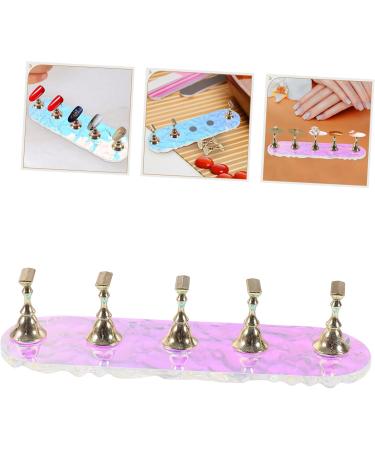 minkissy 1 Set Nail Tools Nails Tips Practice Stand Faux Nails Display Holder Press on False Nails Holder Press on Nails Stand Press on Artificial Nails Stand Bracket Symphony Acrylic - Buy Online on GoSupps.com