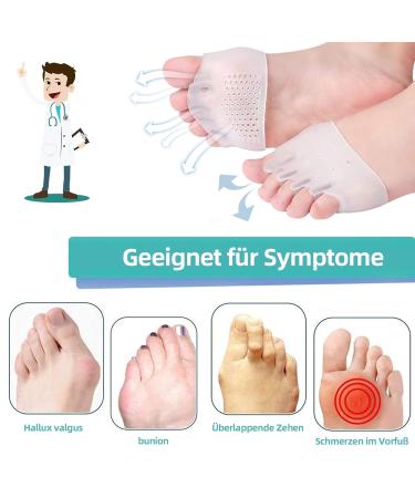 EURTESTHESPREZER: 3 Pairs Silicone Hallux Valgus Toe Spreaders for Foot Pain Relief & Bunion Correction - Buy Online on GoSupps.com