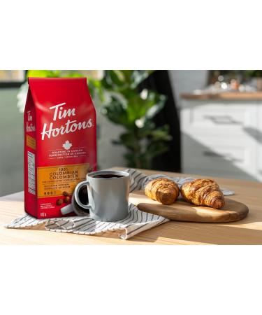 Tim Hortons 100% Colombian Fine Grind Coffee Medium Roast Made with 100% Arabica Beans 652g Bag Coffee Colombian 652 g (Pack of 1) - Buy Online on GoSupps.com