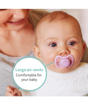 Herobility Gentle Pacifiers - Glow in the Dark - BPA-Free - 10-Pack for 6-24 Months - Includes Protective Case & Large Air Vents - White/Night Glow - Buy Online on GoSupps.com