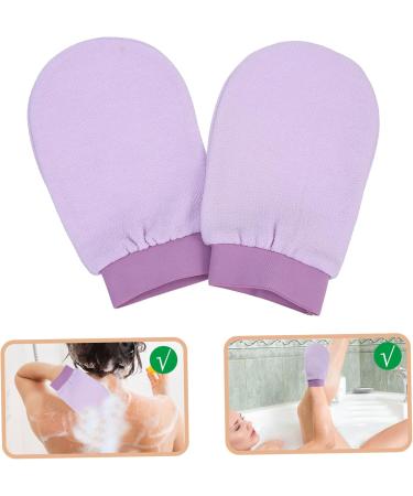 FRCOLOR Body Scrub Glove - 2pcs Double-Sided Spa Mitt for Men | Exfoliating Bath & Shower Gloves | International Shipping - Buy Online on GoSupps.com