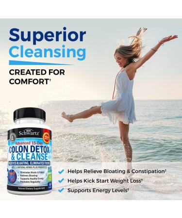 BioSchwartz 15 Day Cleanse for Colon and Gut Health Plus Hydrolyzed Collagen Peptides Powder (40+ Servings) - Buy Online on GoSupps.com