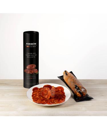 Fermn a Cut Above Iberico Acorn-Fed Chorizo TUBE (Chorizo Iberico de Bellota) 1 Lb - NO NITRATES OR NITRITES ADDED