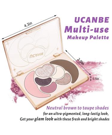 UCANBE All in One Makeup Kit - Dreamy Palette with 4 Shimmer Matte Eyeshadows Blush Bronzer and Highlighter - Perfect Gift for Women Girls and Teens - Buy Online on GoSupps.com