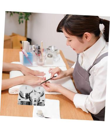 FRCOLOR 2 Sets Manicure Mixing Accessory Metal Bracket Mini Dappen Dish Skincare Nail Art Cup Manicure Accessory Nail Liquid Holder Nail Art Dish Candy Jar Stainless Steel Skin Care - Buy Online on GoSupps.com