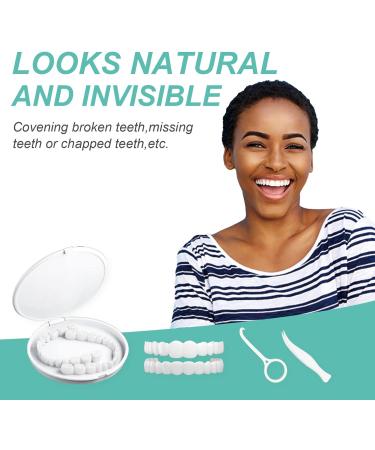 Buy 2 Pairs Snap-On Dentures for Women & Men - Veneers for Missing Teeth | Comfort & Confidence in Every Smile - Buy Online on GoSupps.com