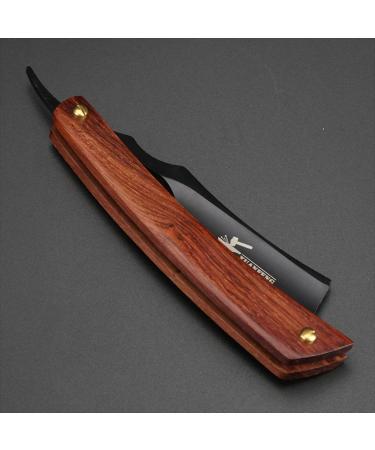 Fbrerurt Barber Razor for Straight Shave - Premium Wet Shaving Set for Men | Sharply Ground Blade & Classic Hairdresser Gift in Black - Buy Online on GoSupps.com