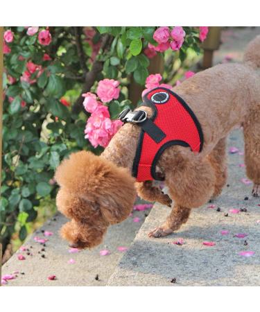 Puppia Dog Harness for Small & Medium Dogs - Soft Vest in Multiple Colors | Puppy Dishes & Anti-Tip Tableware - XS Red - Buy Online on GoSupps.com