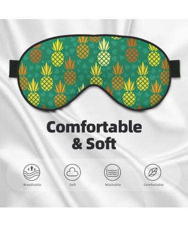 Pineapples1 Double-Sided Sleep Mask | Soft Adjustable Eye Covers for Perfect Shading & Reducing Eye Edema - International Shipping Available - Buy Online on GoSupps.com