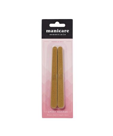 Manicare Small Emery Boards 10-Piece Pack - Brown - Nail File Set - Buy Online on GoSupps.com