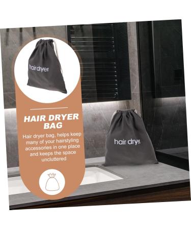 NOLITOY 5 Pcs Hair Dryer Storage Bag Black Backpack Hairdryer Bag for Travel Hair Dryer Cloth Bag Gym Bag - Buy Online on GoSupps.com