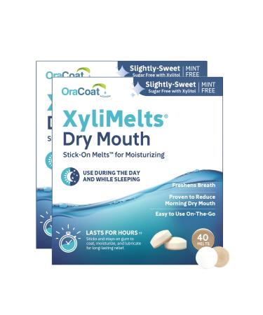 OraCoat XyliMelts for Dry Mouth - 80 ct bottle - Made in the USA