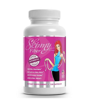 Skinny Fiber Caralluma Fimbriata Diet Pills for Women Digestive Enzymes Natural Appetite Suppressant Weight Management Glucomman Fiber 120 Capsules