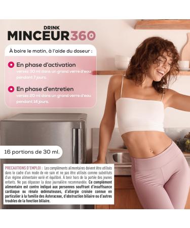 BOISSON MINCEUR | Minceur 360 drink EAFIT | Boisson minceur rapides et efficaces | Bruleur de Graisse | Draine et d toxifie pour perte de poids efficace | Go t Ananas | 500ml | Fabriqu en France Boisson drainante - Buy Online on GoSupps.com