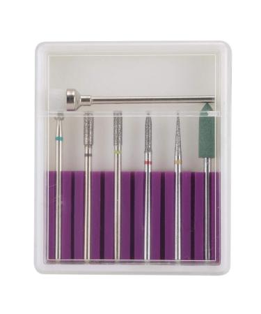 Zjchao Nail Drill Bits Set Professional Nail Art Schleifkopf Dead Skin Removal Pedicure Nail Drill Bits Grinding Polierkopf Set For Nail Art Salon Nail Care and Design (GH-06)