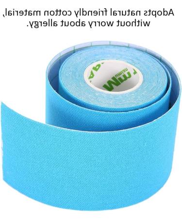 Muscle Tape Bandage Sports Muscle Tape Breathable Waterproof Adhesive Prevent Allergies Cotton for Sports Blue - Buy Online on GoSupps.com